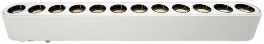 VK Lighting Commercial Linear LED Ceiling Light 8W Warm White IP20