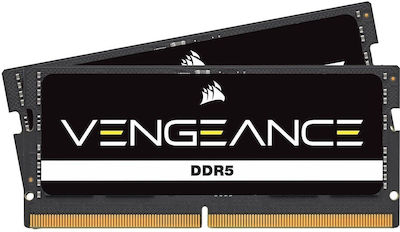 Corsair Vengeance 32GB DDR5 RAM με 2 Modules (2x16GB) και Ταχύτητα 5600 για Laptop