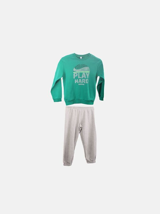 Dreams Kids Pyjamas Winter Cotton Green