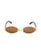 AV Sunglasses Paloma Sunglasses with Brown / Gold Frame and Brown Lens