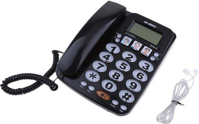 Kx-t2035cid Office Corded Phone for Seniors Black