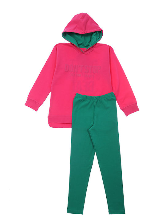 Matoufrance Kids Set with Leggings Winter 2pcs Fuchsia