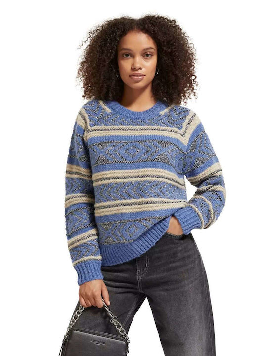 Scotch & Soda Women's Long Sleeve Sweater Blue