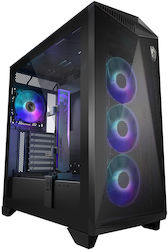 MSI MPG GUNGNIR 300R AIRFLOW Midi Tower Κουτί Υπολογιστή με Πλαϊνό Παράθυρο και RGB Φωτισμό Μαύρο