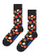 Happy Socks Hamburger Solid Color Socks Black
