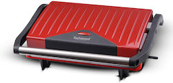 Techwood TPG-755 750W pentru 2 Sandvișuri Roșie Techwood TPG-755 750W pentru 2 Sandvișuri Roșie
