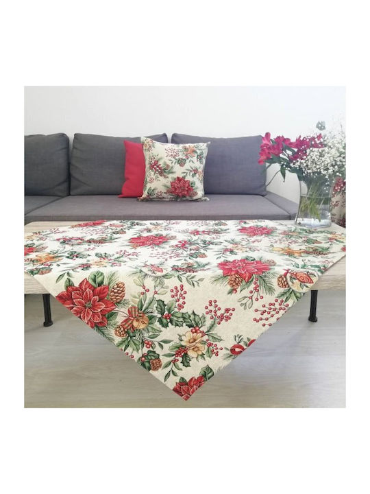 Dimeco Christmas Tablecloth Square Multicolour L90xW90cm 1pcs Π81000100008901