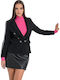Fullah Sugah Women's Double Breasted Blazer Black