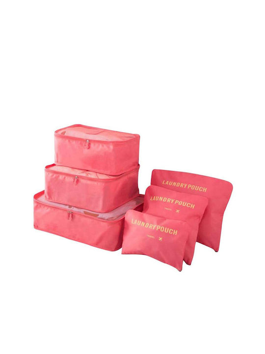Set Toiletry Bag in Pink color 38cm