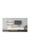 Wohnzimmer TV-Einheit Kaleo White/Natural L200xB33xH61cm