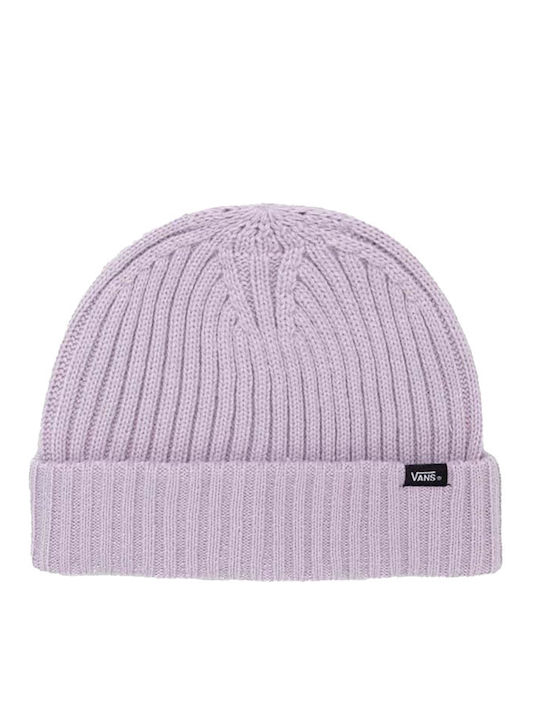 Shallow Cuff Beanie Unisex Σκούφος Πλεκτός σε Λιλά χρώμα
