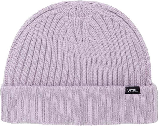 Shallow Cuff Beanie Unisex Σκούφος Πλεκτός σε Λιλά χρώμα