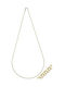 Senzio Belibasakis Two-tone Chain Neck from Gold 14K Length 45cm