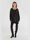 Compania Fantastica Women's Knitting Tunic Dress Long Sleeve Black