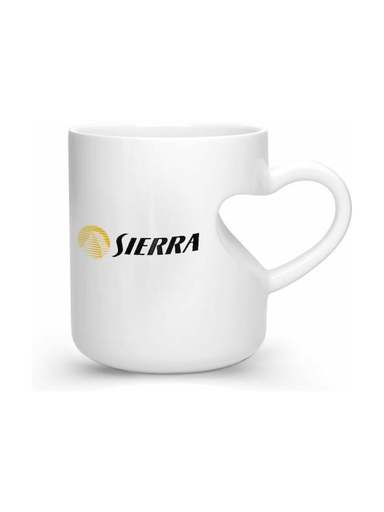 Koupakoupa Sierra Cană Ceramică Albă 330ml 1buc