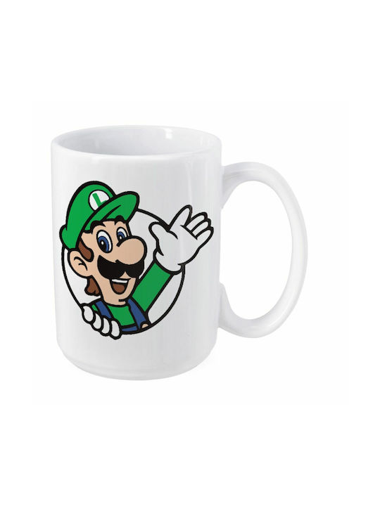 Koupakoupa Luigi Win Mug Ceramic White 450ml