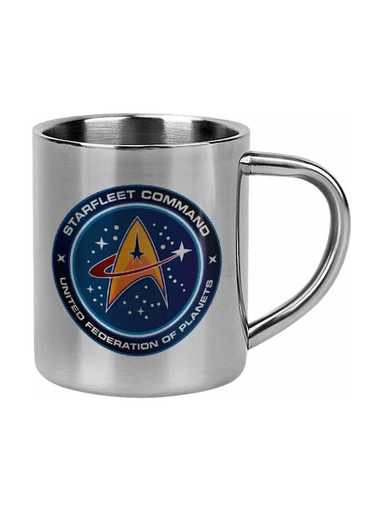 Koupakoupa Starfleet Command Becher Metallisch Silber 300ml