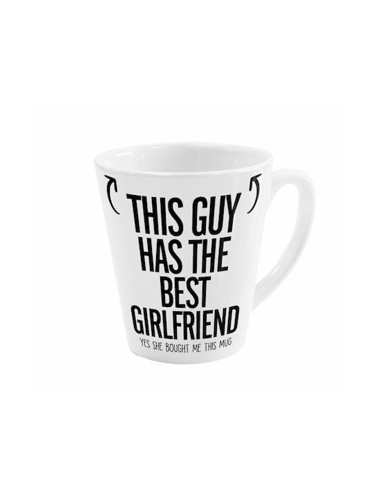 Koupakoupa This Guy Has Best Girlfriend Ceramic Cup White 300ml