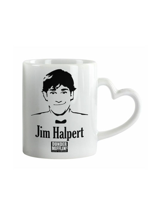 Koupakoupa Office Jim Halpert Ceramic Cup White 330ml