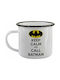 Koupakoupa Keep Calm & Call Κούπα Εμαγιέ Λευκή 340ml