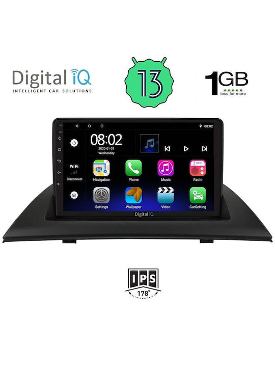 Digital IQ Car Audio System for BMW X3 (E83) 2003-2010 (Bluetooth/USB/WiFi/GPS/Apple-Carplay/Android-Auto) with Touch Screen 9"