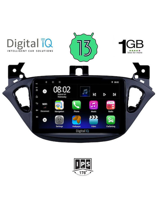 Digital IQ Автомобилна Аудио Система (Блутут/USB/WiFi/GPS/Apple-Carplay/Android-Auto) с Тъчскрийн 9"
