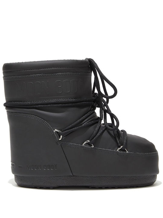 Moon Boot Women's Boots with Rubber Icon Low Black