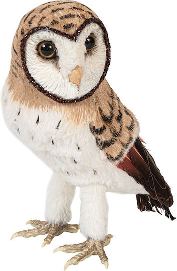 Lianos Weihnachtliche Stoff Figur Eule Braun Höhe 23cm