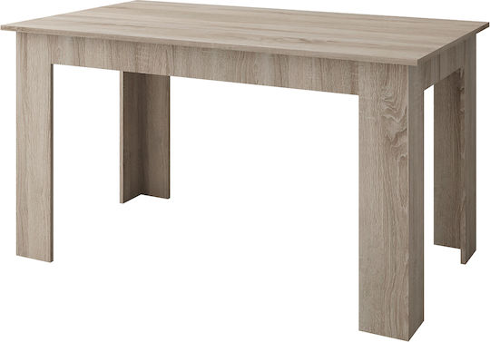 Hazel Τραπέζι Κουζίνας Ξύλινο Truffle Oak 120x80x75εκ.