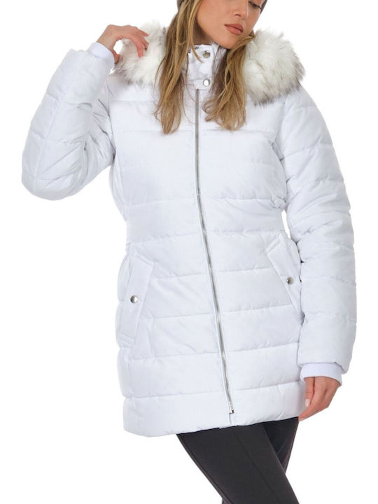 Only Яке Puffer Бял