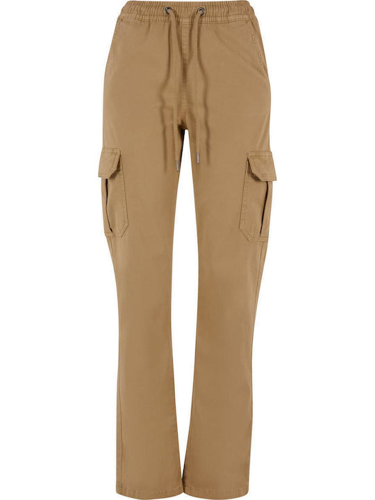 Urban Classics Damen Hoch tailliert Stoff Cargo...