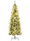 Christmas Decorative Snowy Illuminated Tree Green