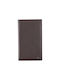 RCM Men's Leather Card Wallet Brown