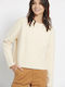 Funky Buddha Damen Langarm Pullover Beige