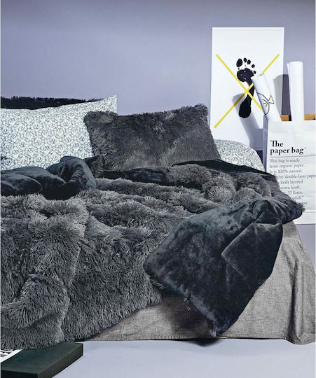 Kentia Duvet Cover Queen 220x240cm Calore Denim 640Gsm