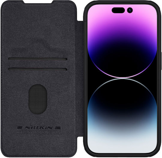 Nillkin Qin Pro Book Δερματίνης 0.2mm Μαύρο (iPhone 15 Pro Max)