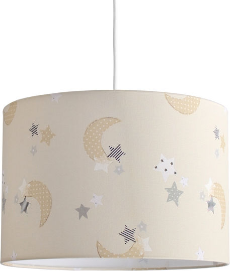 Veis Einfaches Licht Kinderdeckenleuchte Deckenleuchte 15W mit Fassung E27 Beige 35x24cm