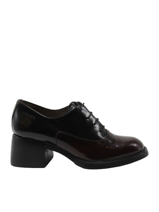 Leather Women's Oxford Boots Black