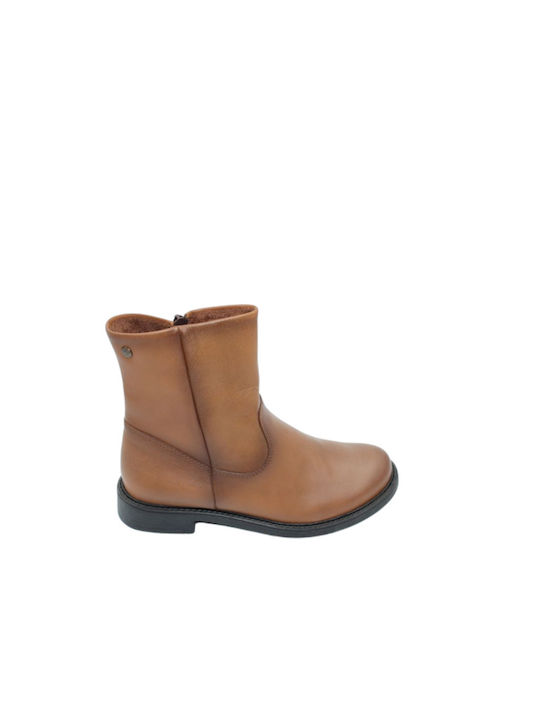 Ragazza Leder Damen Knöchelstiefel Tabac Braun