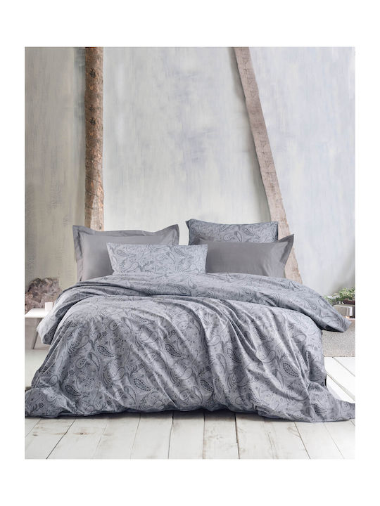 Rythmos Lovetta Module Cuvertură Extra-dublu Bumbac Gri - Gri 220x240cm 3buc