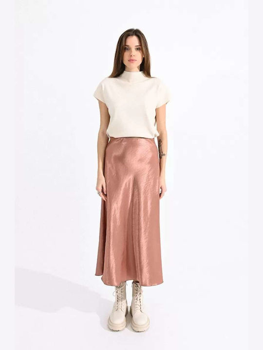 Molly Bracken Maxi Φούστα σε Ροζ χρώμα