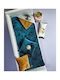 Kentia Ivanna Ριχτάρι Πολυθρόνας Δύο 'Οψεων Fleece 75x160εκ. Μπλε