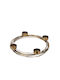 Candle Holder suitable for Tealights Metal 4 Seats in Gold Color 26x26x3.5cm 1pcs