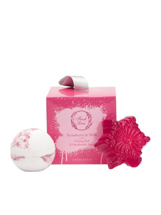 Fresh Line Strawberry & Milk Set Îngrijire pentru Hidratare 2buc