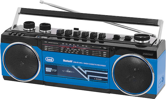 Trevi RR 501 BT Φορητό Ραδιόφωνο Μπαταρίας με Bluetooth και USB Μπλε