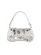 Damentasche Schultertasche Silber