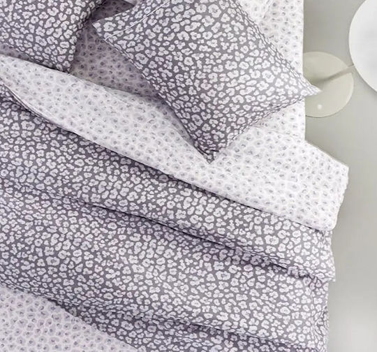 Guy Laroche Cotton Duvet Cover Set 165x225cm Single with Pillowcase Frida Lavender