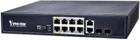 Vivotek AW-FGT-100D-120 Неуправляем L2 PoE Switch с 8 Портове Гигабитови (1Gbps) Ethernet и 2 SFP Портове