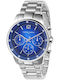 Pierre Cardin Men's Watch Battery with Silver Metal Bracelet