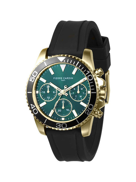 Pierre Cardin Watch Battery with Black Rubber Strap CNI.0007